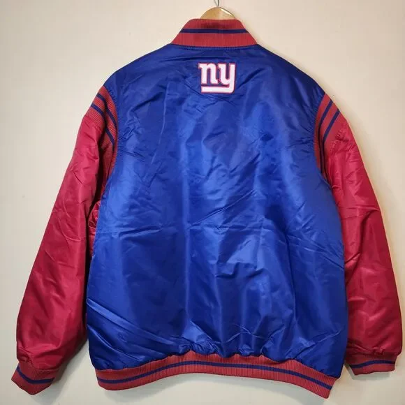 New York Giants Jacket lightweight windbreaker Varsity Bomber Coat XL - Picture 5 of 10